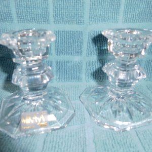 Mikasa Crystal Candle Holders